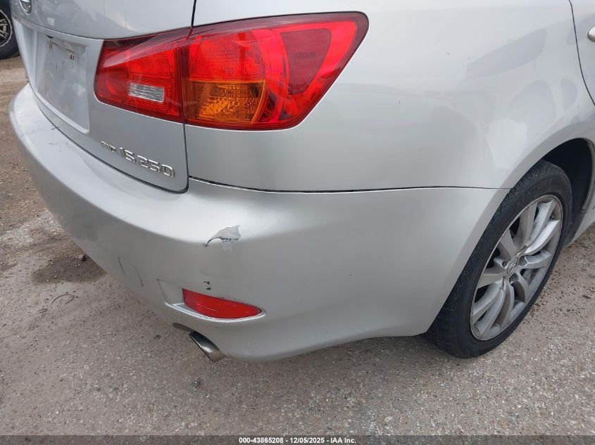 2008 Lexus Is 250 VIN: JTHCK262282021622 Lot: 43865208