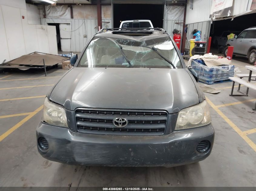 2003 Toyota Highlander V6 VIN: JTEHF21A830101761 Lot: 43865265