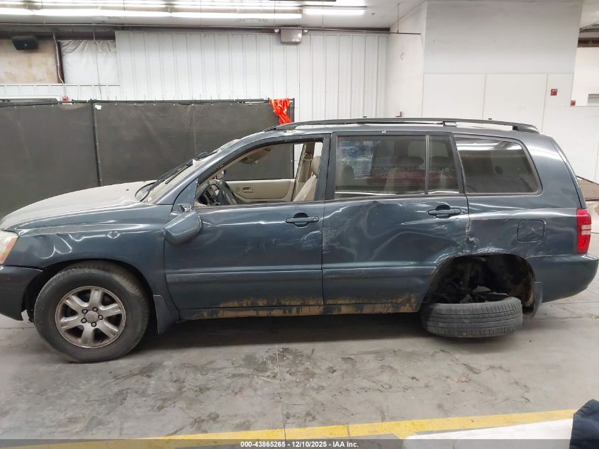 2003 Toyota Highlander V6 VIN: JTEHF21A830101761 Lot: 43865265
