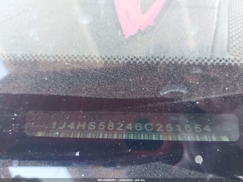 2006 Jeep Grand Cherokee Limited VIN: 1J4HS58246C251654 Lot: 43865291