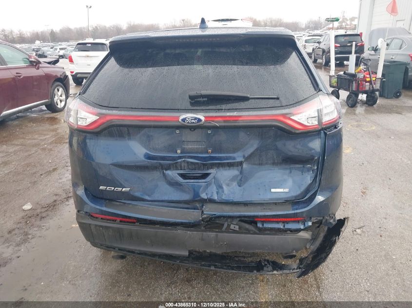 2017 Ford Edge Se VIN: 2FMPK4G93HBB02760 Lot: 43865310