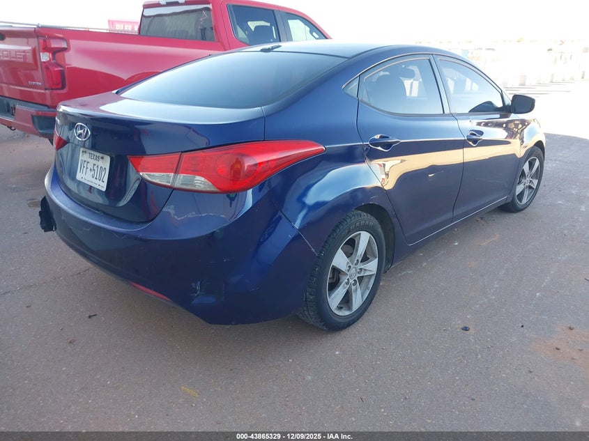 5NPDH4AEXCH139099 2012 HYUNDAI ELANTRA photo no. 4