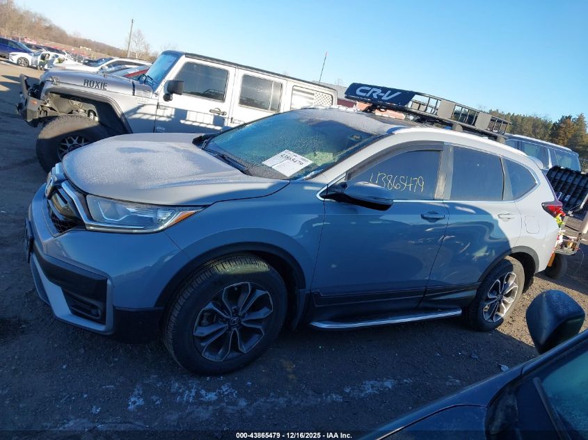 2021 Honda Cr-V Awd Ex-L VIN: 2HKRW2H84MH602307 Lot: 43865479