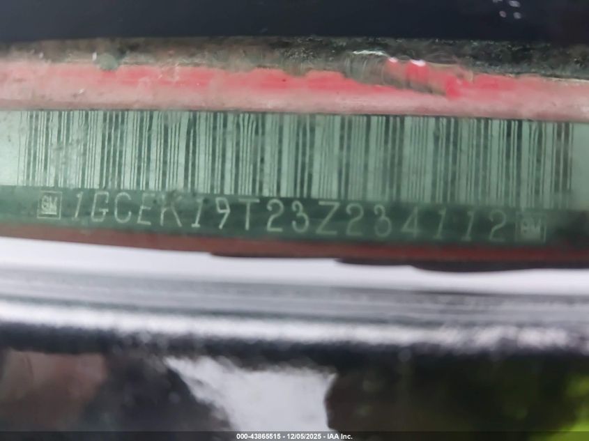 2003 Chevrolet Silverado 1500 Ls VIN: 1GCEK19T23Z234112 Lot: 43865515