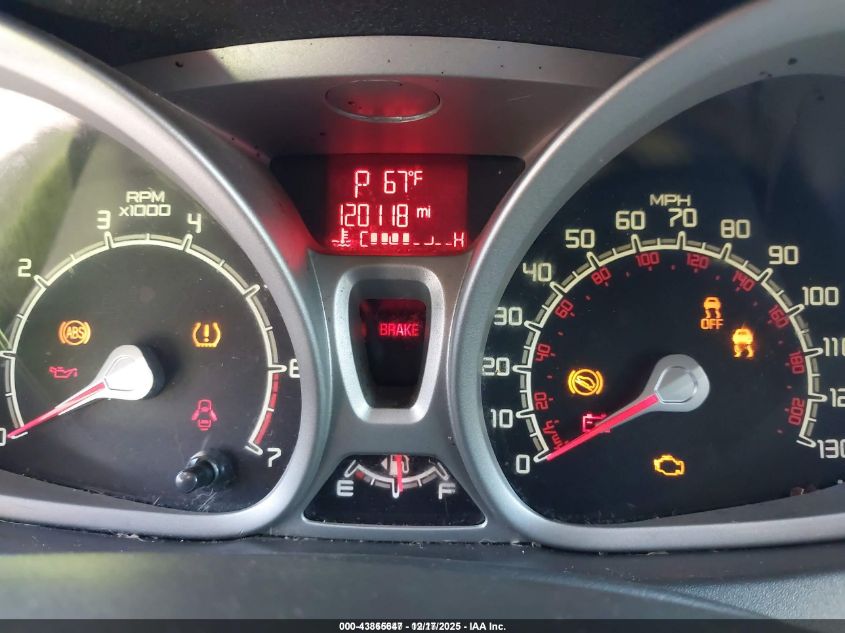 2013 Ford Fiesta Se VIN: 3FADP4BJ1DM168006 Lot: 43865647