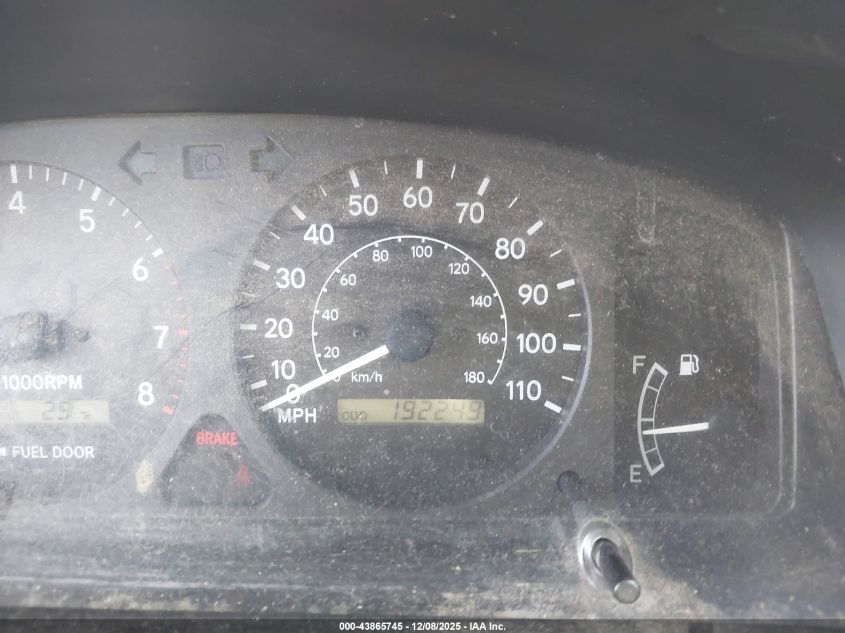 2000 Toyota Corolla Le VIN: 2T1BR12E4YC364551 Lot: 43865745