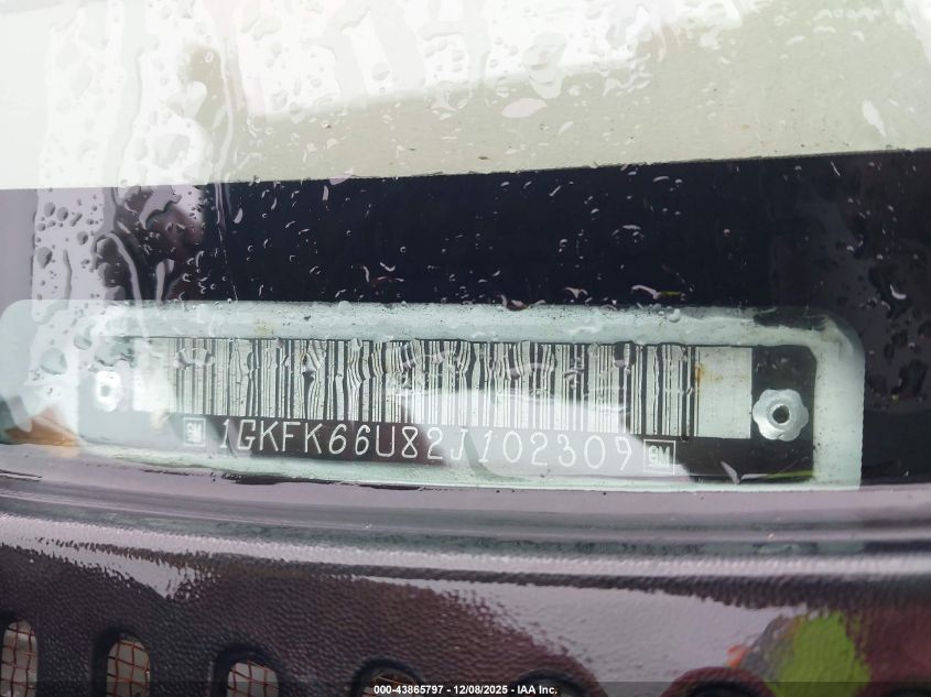 2002 GMC Yukon Xl 1500 Denali VIN: 1GKFK66U82J102309 Lot: 43865797