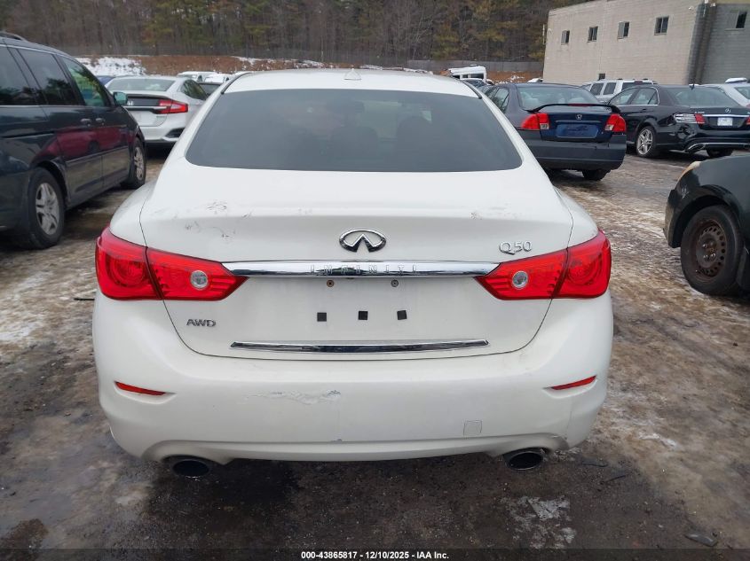 2016 Infiniti Q50 3.0T Premium VIN: JN1EV7AR3GM345039 Lot: 43865817