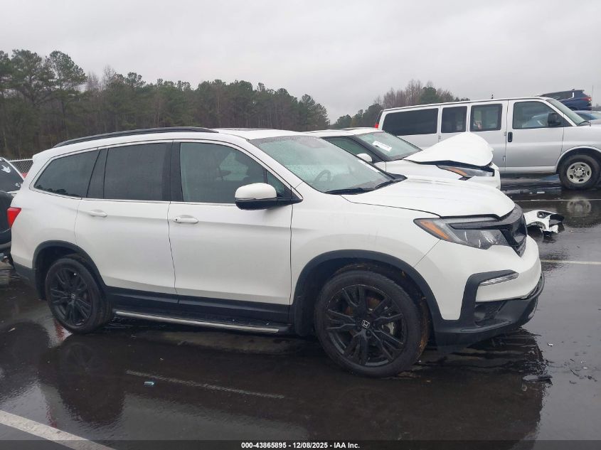 2022 Honda Pilot 2Wd Special Edition VIN: 5FNYF5H2XNB024772 Lot: 43865895