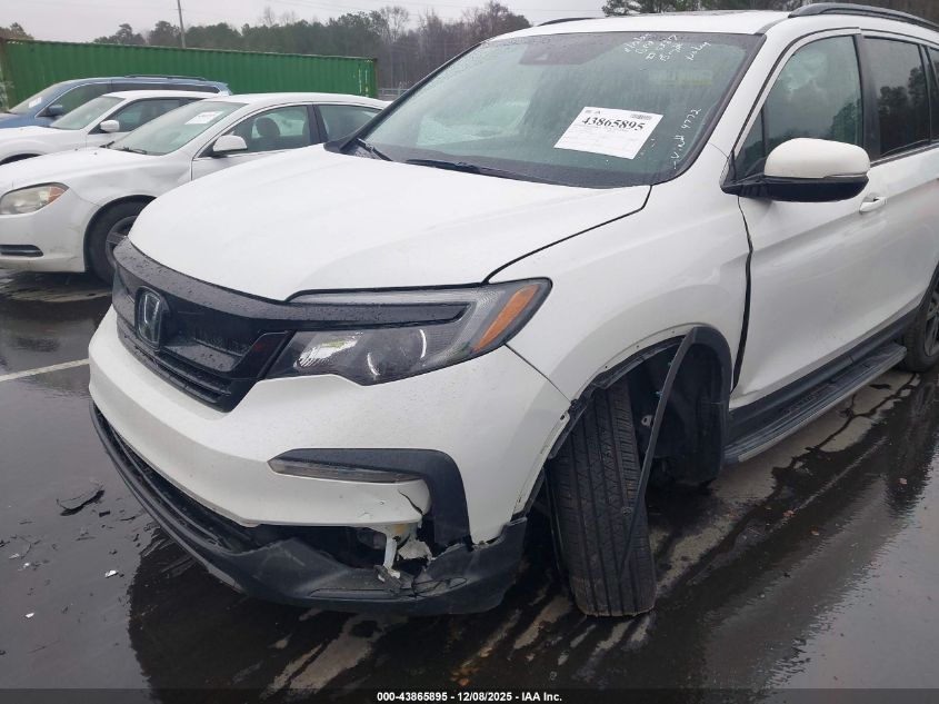 2022 Honda Pilot 2Wd Special Edition VIN: 5FNYF5H2XNB024772 Lot: 43865895