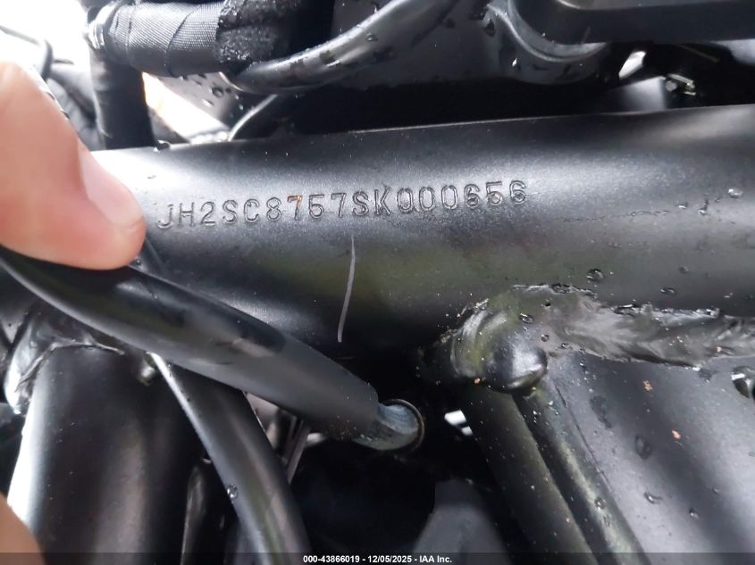 2025 Honda Cmx1100 A2 VIN: JH2SC8757SK000656 Lot: 43866019