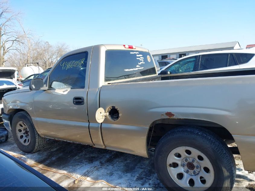2006 Chevrolet Silverado 1500 Work Truck VIN: 1GCEC14X76Z125365 Lot: 43866058