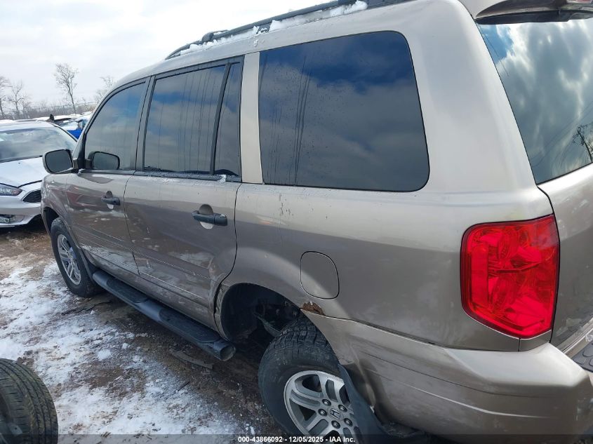 2004 Honda Pilot Ex-L VIN: 2HKYF18664H618464 Lot: 43866092
