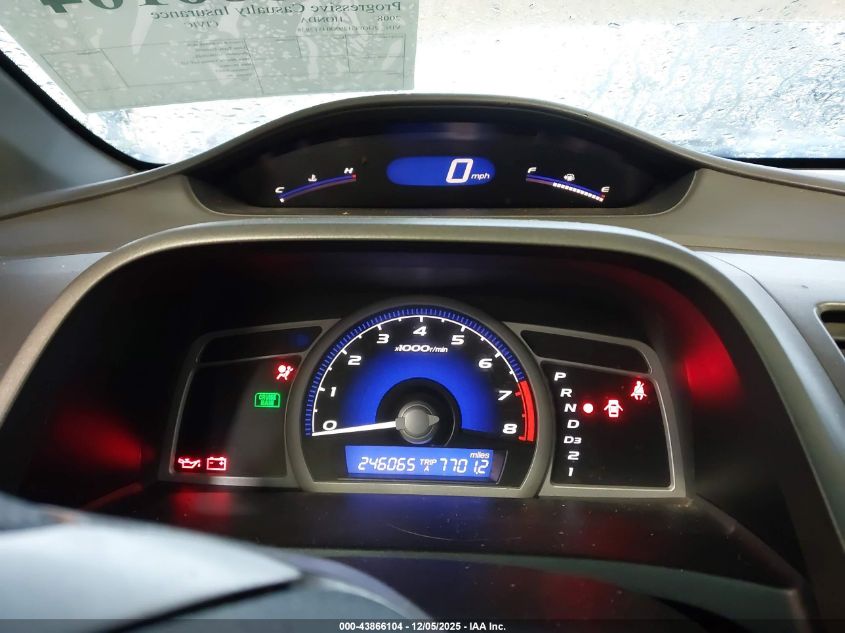 2008 Honda Civic Ex-L VIN: 2HGFG129X8H517838 Lot: 43866104