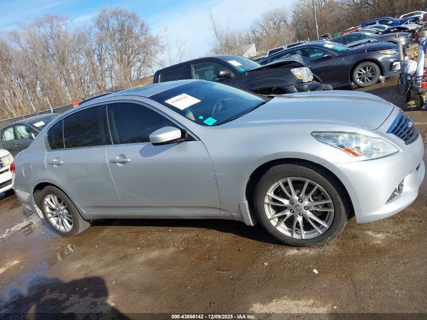 2012 Infiniti G37X VIN: JN1CV6AR8CM670099 Lot: 43866142