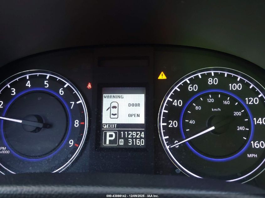 2012 Infiniti G37X VIN: JN1CV6AR8CM670099 Lot: 43866142