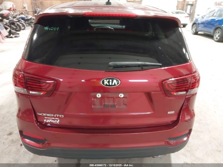 2019 Kia Sorento 2.4L Lx VIN: 5XYPGDA38KG558380 Lot: 43866172