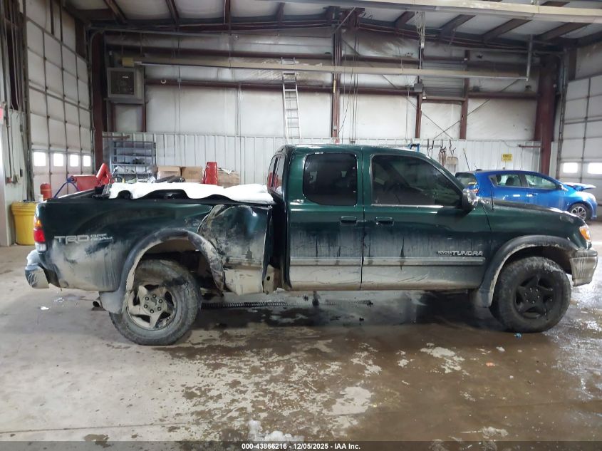 2000 Toyota Tundra Sr5 V8 VIN: 5TBBT4415YS074963 Lot: 43866216