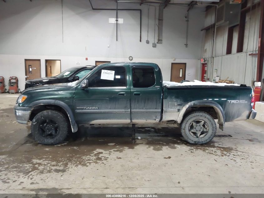 2000 Toyota Tundra Sr5 V8 VIN: 5TBBT4415YS074963 Lot: 43866216