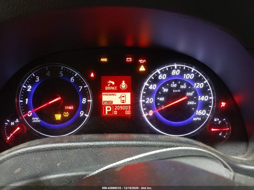 2009 Infiniti G37X VIN: JNKCV61F19M352030 Lot: 43866310