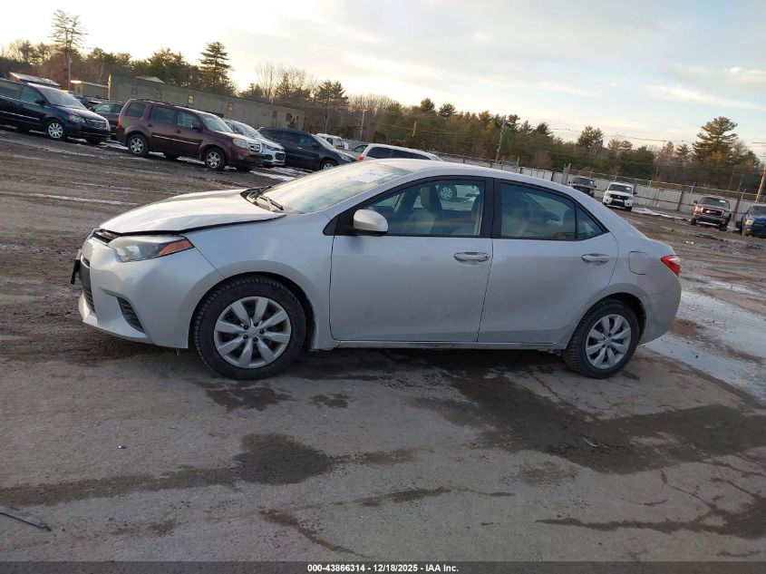 2016 Toyota Corolla Le VIN: 2T1BURHE5GC737048 Lot: 43866314