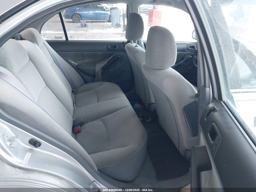 2001 Honda Civic Dx VIN: 2HGES16271H506115 Lot: 43866340