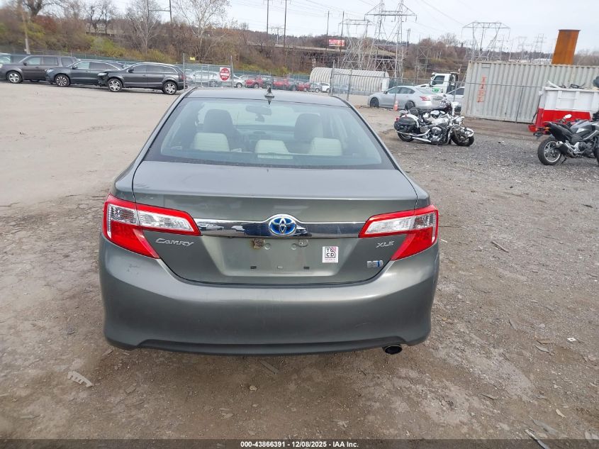 2012 Toyota Camry Hybrid Xle VIN: 4T1BD1FK6CU034092 Lot: 43866391