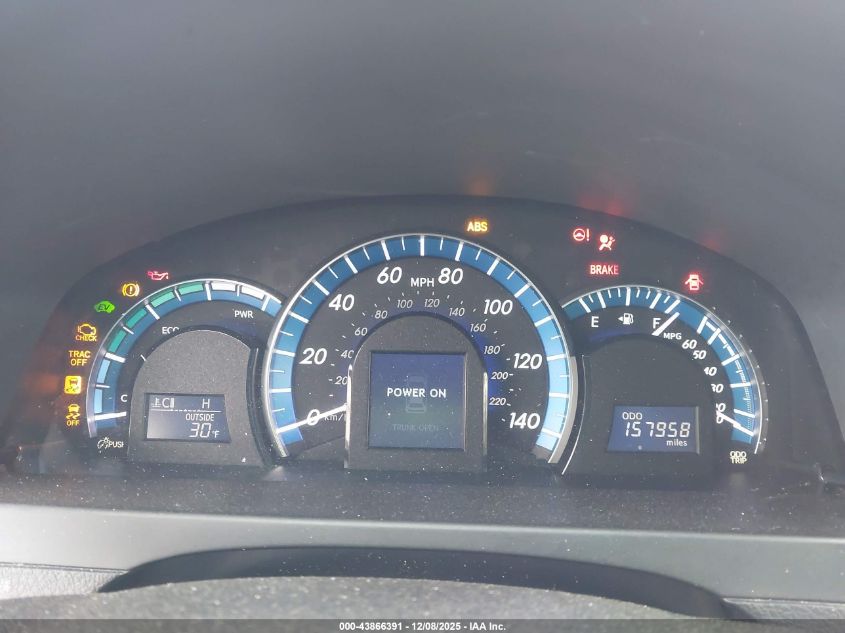 2012 Toyota Camry Hybrid Xle VIN: 4T1BD1FK6CU034092 Lot: 43866391