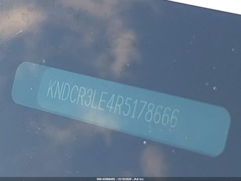 2024 Kia Niro Ex Touring VIN: KNDCR3LE4R5178666 Lot: 43866406