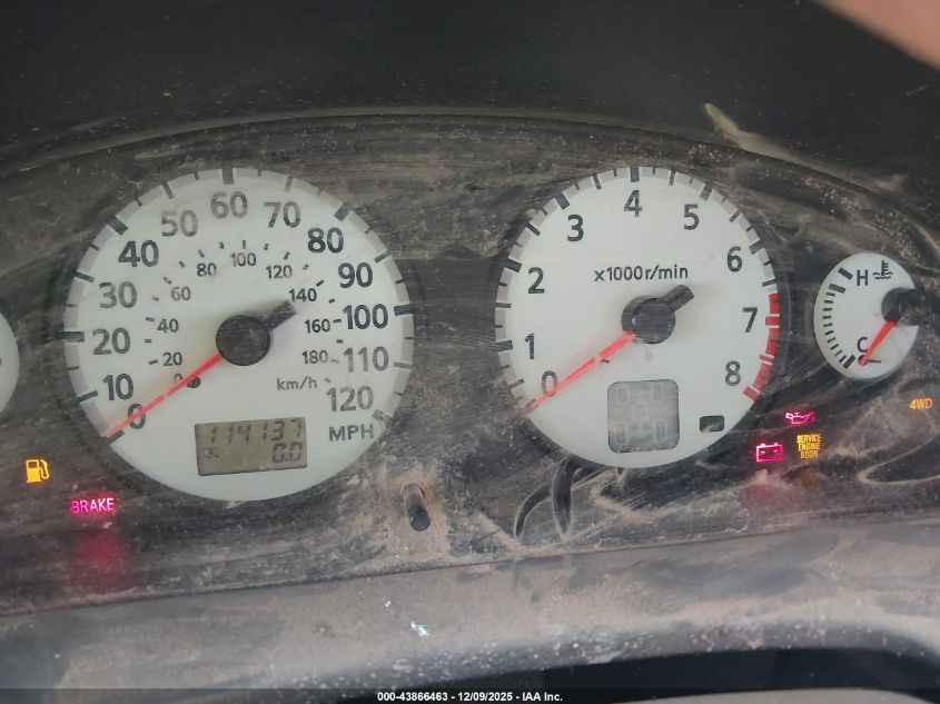 2002 Nissan Pathfinder Le VIN: JN8DR09Y52W719782 Lot: 43866463