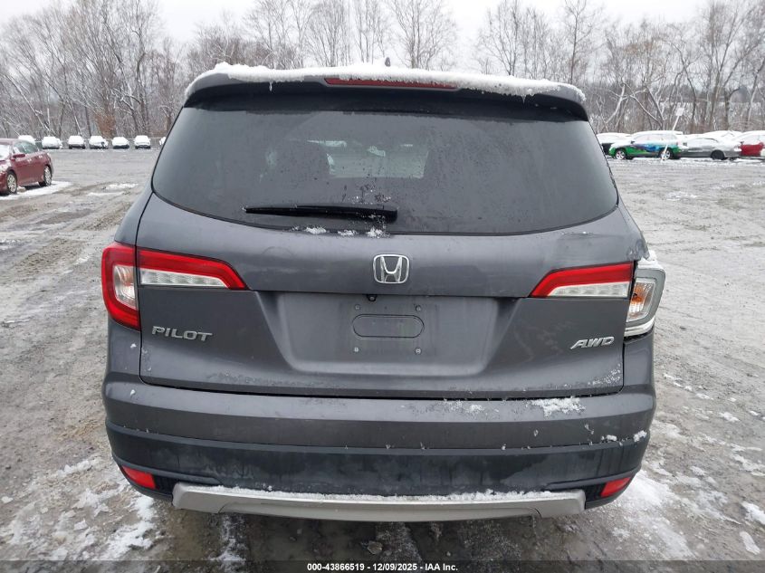 2019 Honda Pilot Ex VIN: 5FNYF6H31KB070078 Lot: 43866519