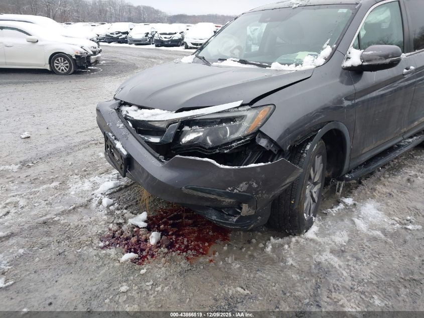 2019 Honda Pilot Ex VIN: 5FNYF6H31KB070078 Lot: 43866519