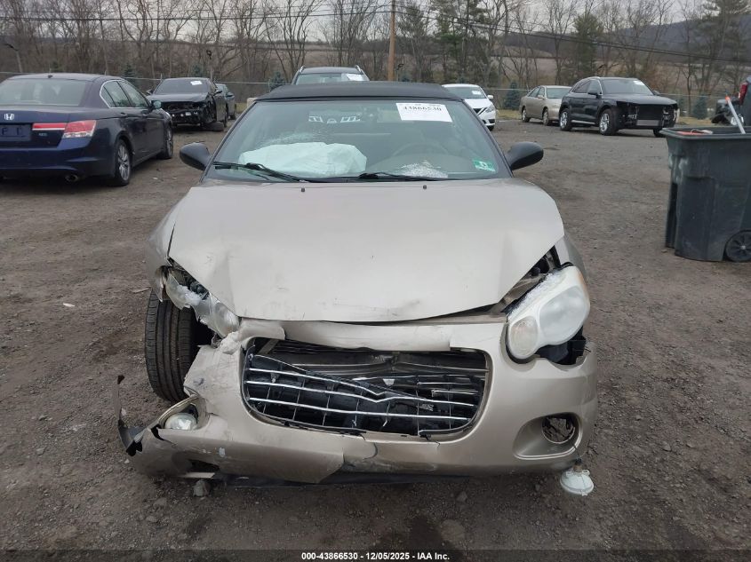 2004 Chrysler Sebring Lxi VIN: 1C3EL55R74N384633 Lot: 43866530