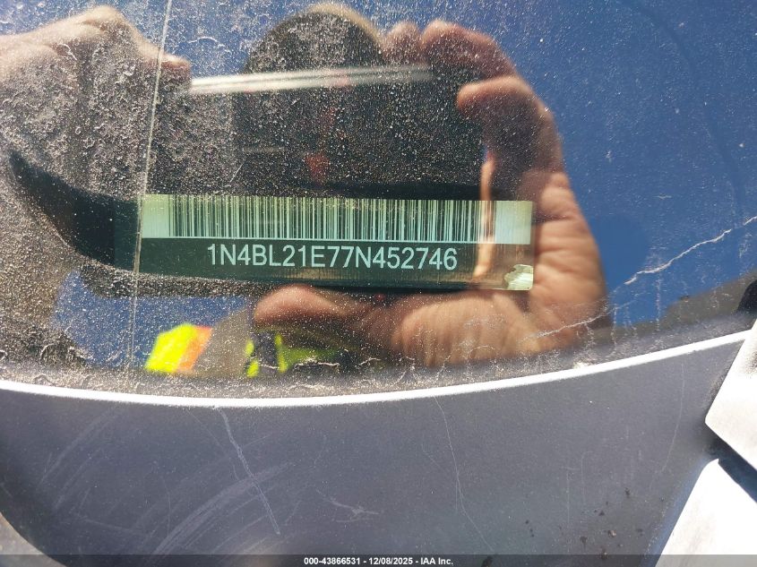 2007 Nissan Altima 3.5 Se VIN: 1N4BL21E77N452746 Lot: 43866531