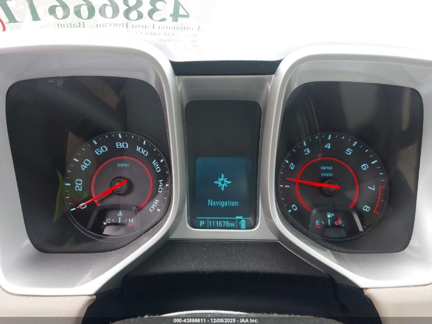 2013 Chevrolet Camaro 2Lt VIN: 2G1FC1E30D9201394 Lot: 43866611