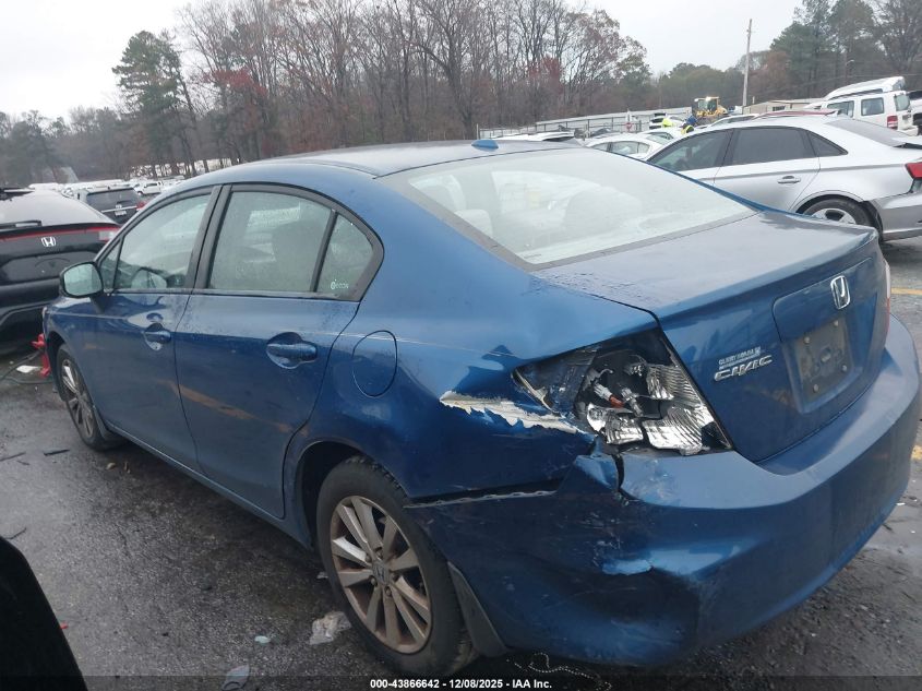 2012 Honda Civic Ex VIN: 19XFB2F83CE058659 Lot: 43866642