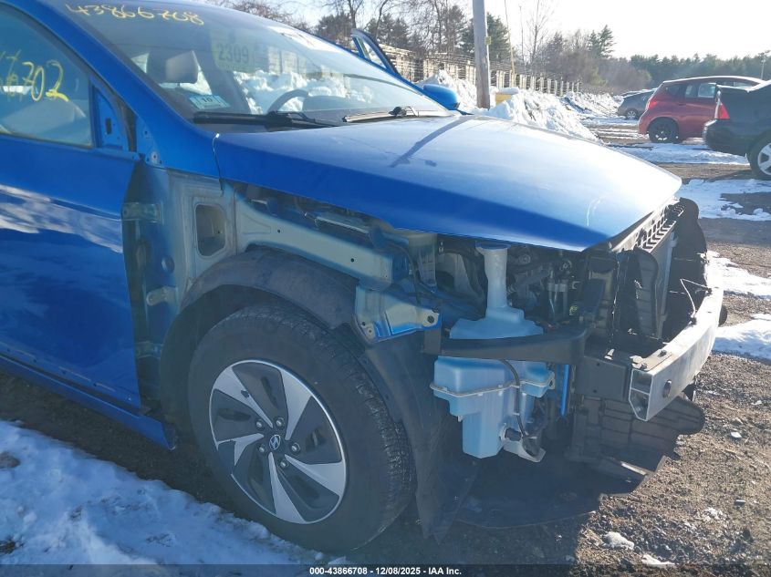 2017 Hyundai Ioniq Hybrid Sel VIN: KMHC75LC5HU036701 Lot: 43866708