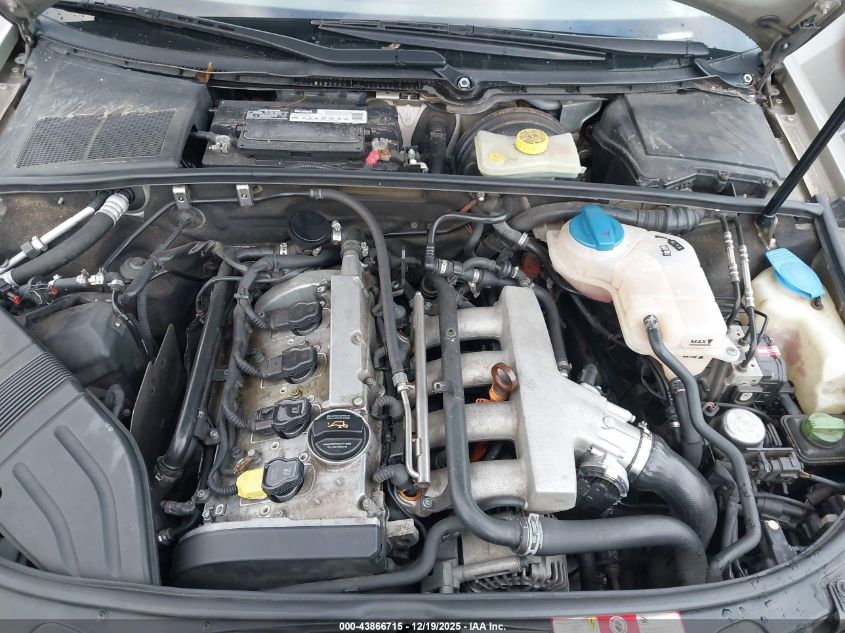 2004 Audi A4 1.8T VIN: WAUJC68E44A118628 Lot: 43866715