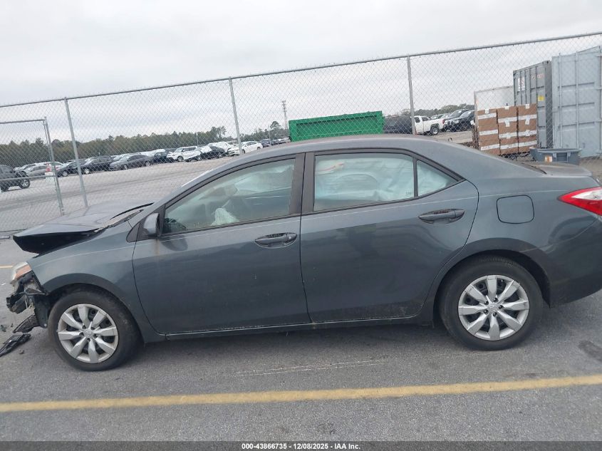 2016 Toyota Corolla Le VIN: 2T1BURHE5GC608016 Lot: 43866735