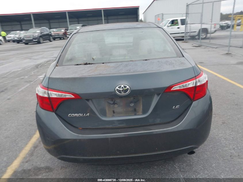 2016 Toyota Corolla Le VIN: 2T1BURHE5GC608016 Lot: 43866735