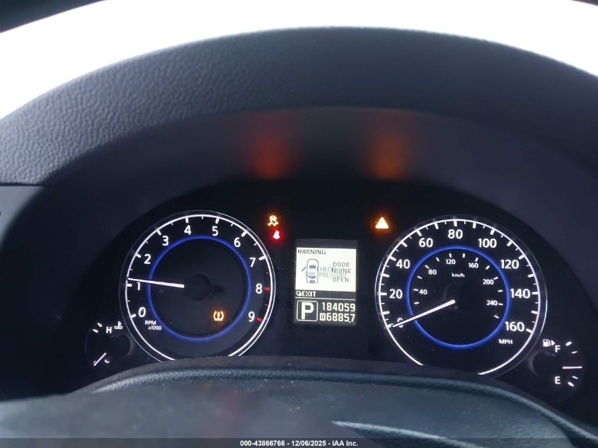 2011 Infiniti G37X VIN: JN1CV6AR2BM402423 Lot: 43866766