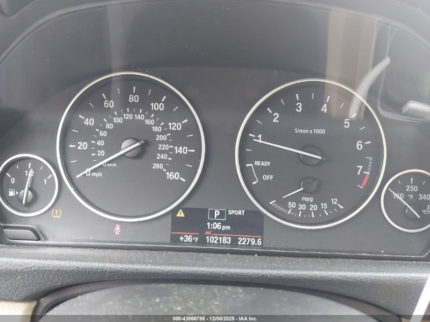 2014 BMW 320I VIN: WBA3B1G57ENS80957 Lot: 43866786