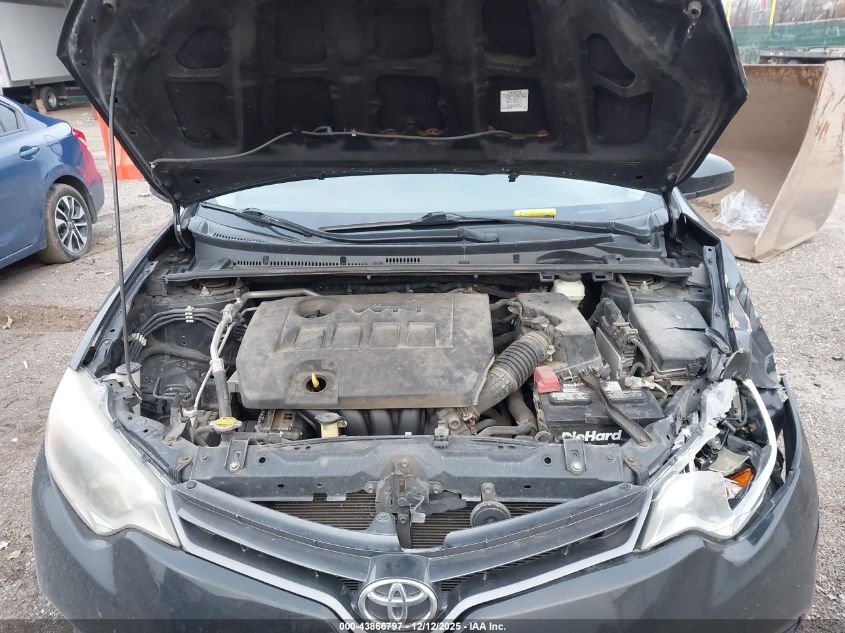 2015 Toyota Corolla Le VIN: 2T1BURHE0FC360904 Lot: 43866797