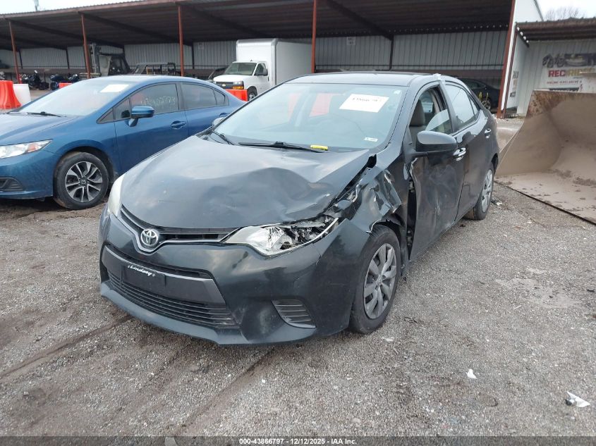 2015 Toyota Corolla Le VIN: 2T1BURHE0FC360904 Lot: 43866797