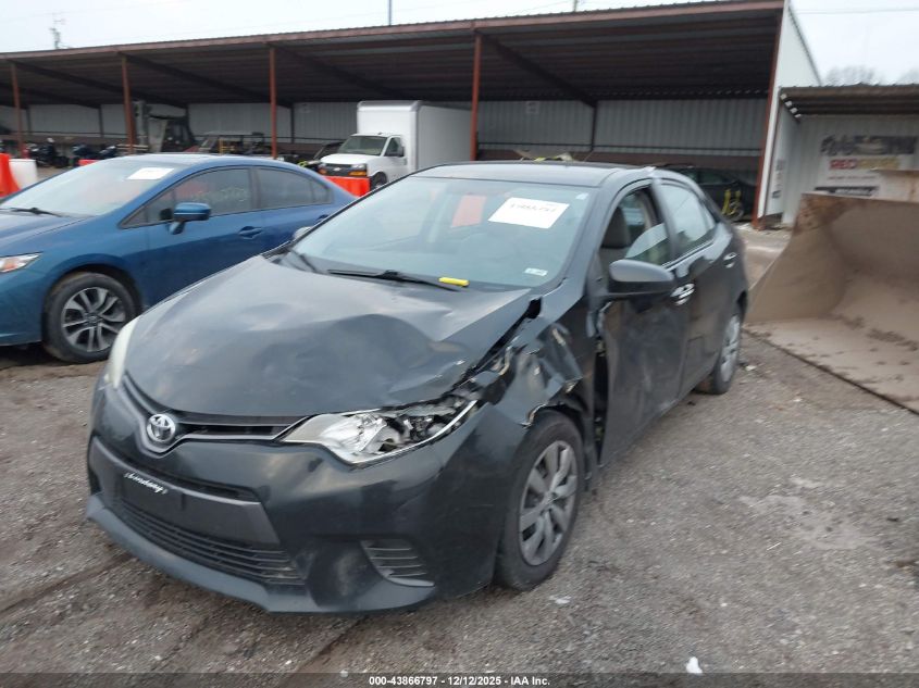 2015 Toyota Corolla Le VIN: 2T1BURHE0FC360904 Lot: 43866797