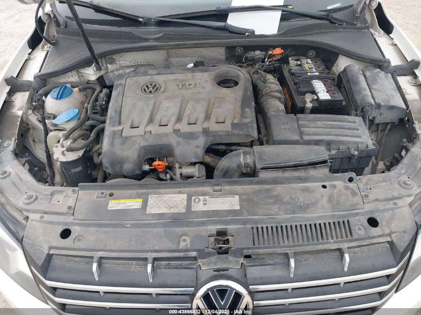 2013 Volkswagen Passat 2.0L Tdi Se VIN: 1VWBN7A3XDC109658 Lot: 43866832