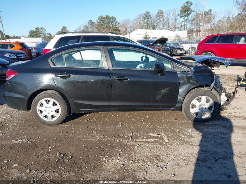 2015 Honda Civic Lx VIN: 19XFB2F58FE042841 Lot: 43866843