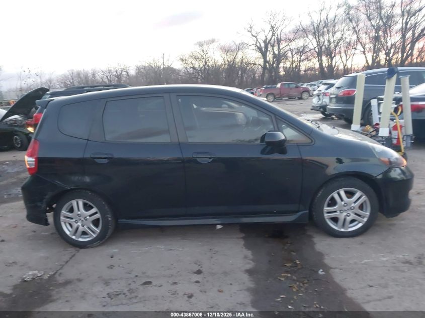 2007 Honda Fit Sport VIN: JHMGD37687S046400 Lot: 43867008