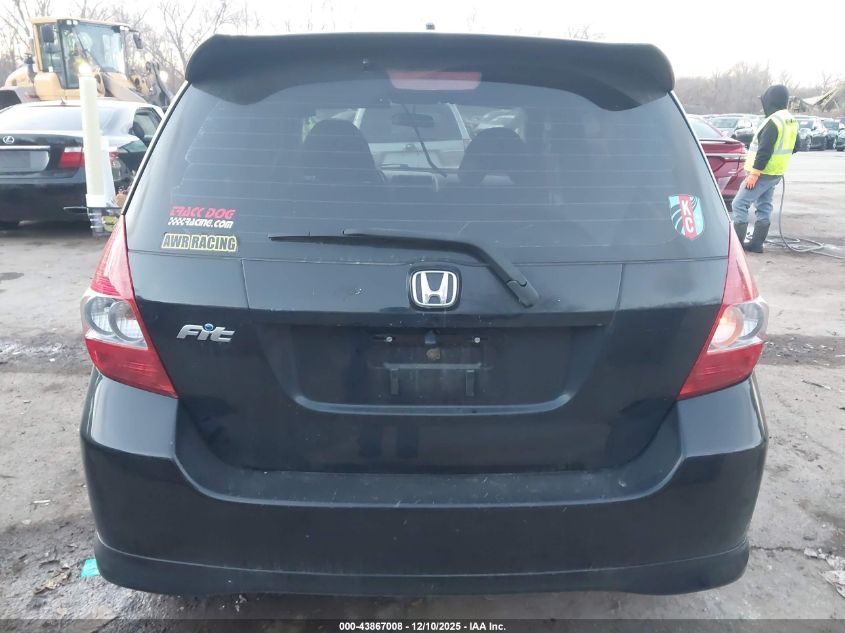 2007 Honda Fit Sport VIN: JHMGD37687S046400 Lot: 43867008