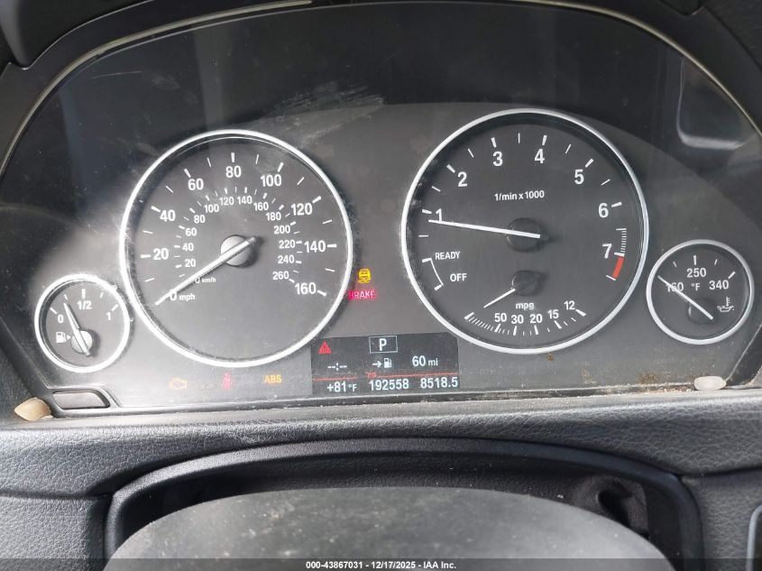 2016 BMW 320I VIN: WBA8E1G57GNU10400 Lot: 43867031